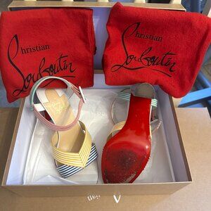 Palavas 85 Patent Stripes Sandals (Multicolor)  Size 38.5 / US 8.5